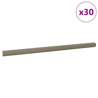 Vidaxl trapprofielen 30 pcs champagne 67 x 3 x 2 cm aluminium