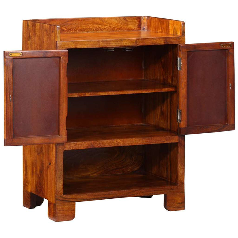 Afbeelding laden in galerijviewer, Vidaxl schoenenkast met plank bruin 55 x 35 x 75 cm massief acaciahout
