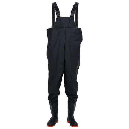 Vidaxl waadpak met laarzen maat 41 zwart