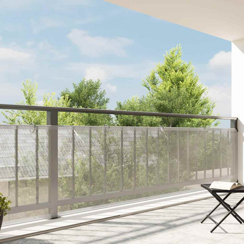 Load image into Gallery viewer, Vidaxl doorzichtig zeildoek met zeilringen 1x8 m polyethyleen
