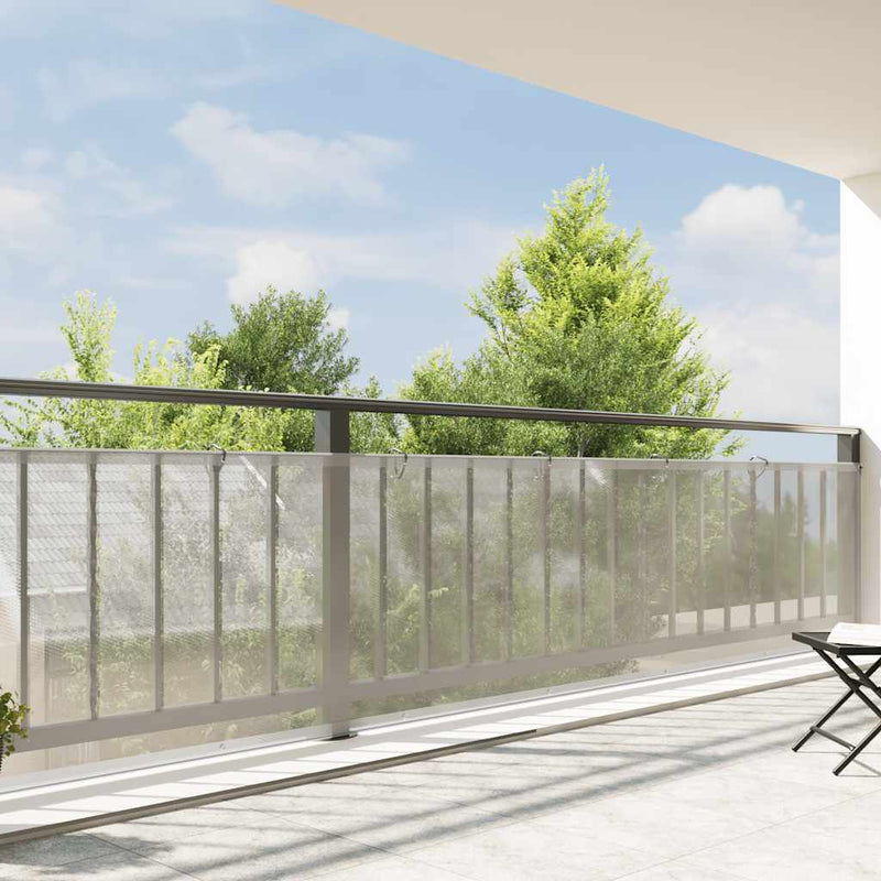 Load image into Gallery viewer, Vidaxl doorzichtig zeildoek met zeilringen 1x10 m polyethyleen

