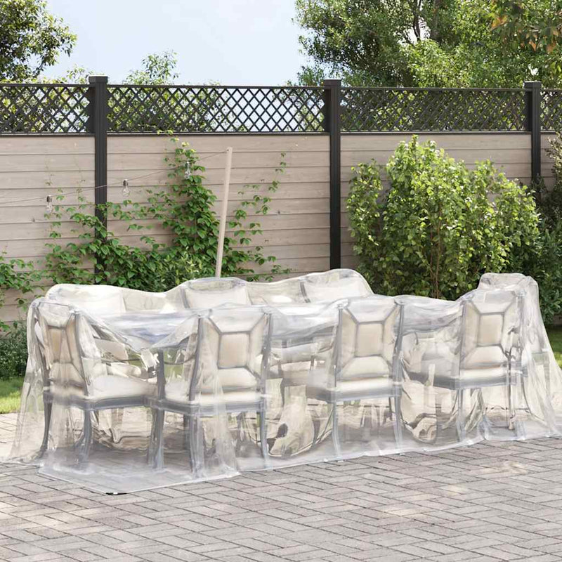 Load image into Gallery viewer, Vidaxl doorzichtig zeildoek met zeilringen 2x4 m polyethyleen
