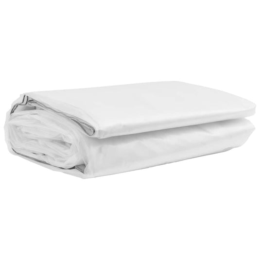 Vidaxl doorzichtig zeildoek met zeilringen 3x8 m polyethyleen
