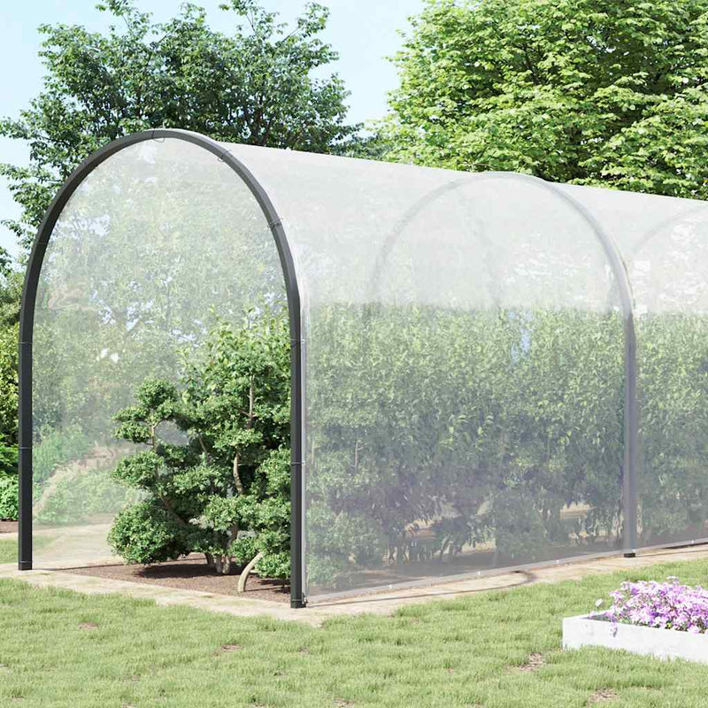 Load image into Gallery viewer, Vidaxl doorzichtig zeildoek met zeilringen 10x12 m polyethyleen
