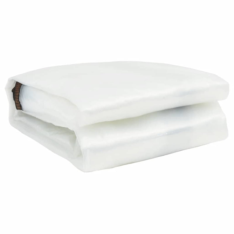 Load image into Gallery viewer, Vidaxl doorzichtig zeildoek met zeilringen 1x8 m polyethyleen
