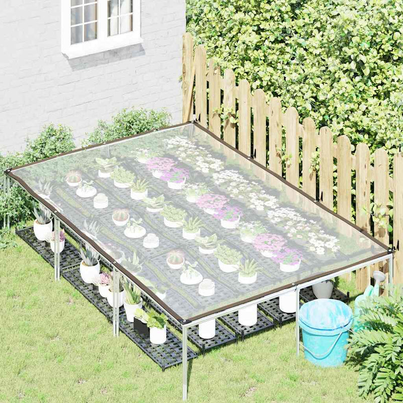Load image into Gallery viewer, Vidaxl doorzichtig zeildoek met zeilringen 2x3 m polyethyleen
