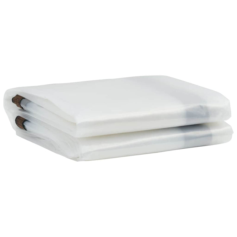 Load image into Gallery viewer, Vidaxl doorzichtig zeildoek met zeilringen 2x4 m polyethyleen
