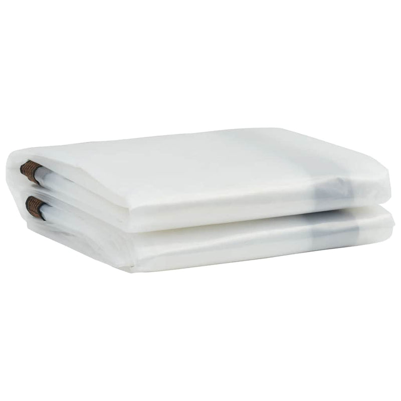 Load image into Gallery viewer, Vidaxl doorzichtig zeildoek met zeilringen 2x6 m polyethyleen
