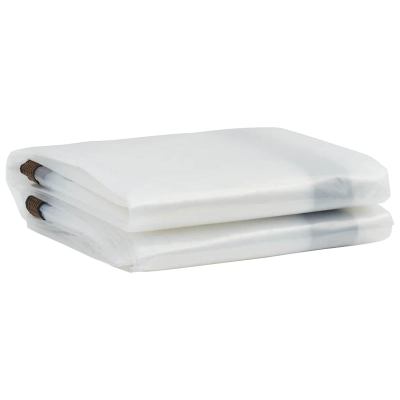 Load image into Gallery viewer, Vidaxl doorzichtig zeildoek met zeilringen 4x5 m polyethyleen
