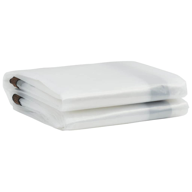 Load image into Gallery viewer, Vidaxl doorzichtig zeildoek met zeilringen 5x6 m polyethyleen
