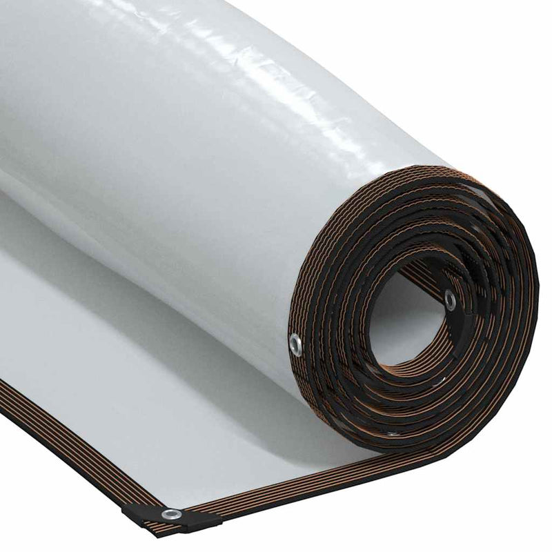Load image into Gallery viewer, Vidaxl doorzichtig zeildoek met zeilringen 6x12 m polyethyleen

