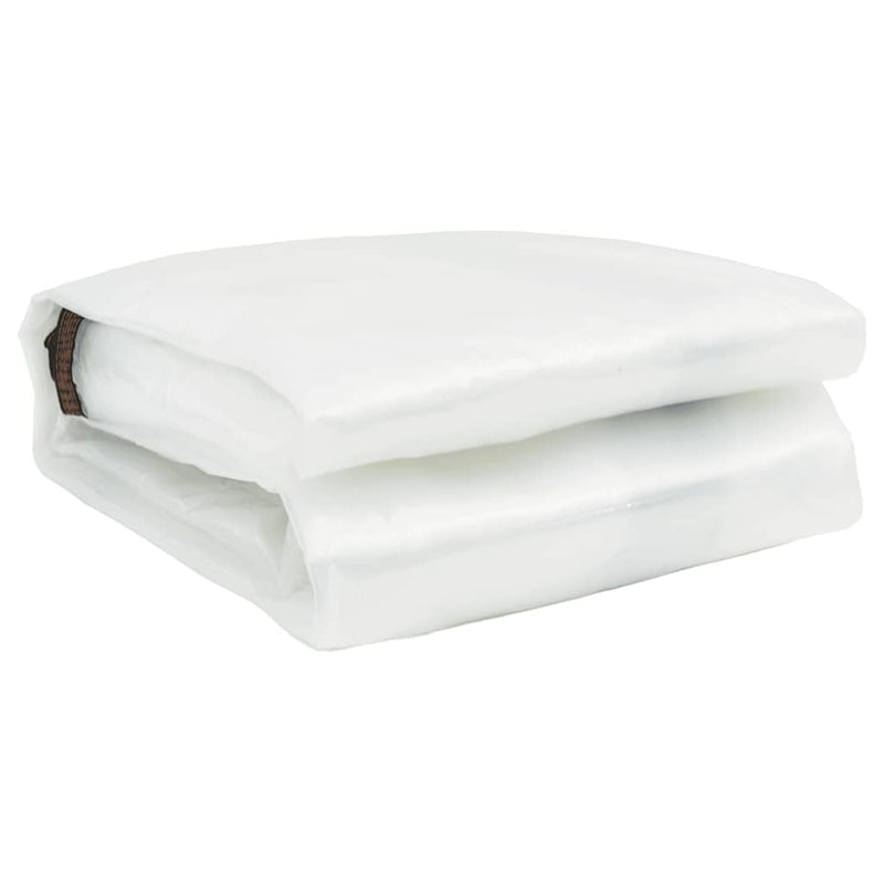 Load image into Gallery viewer, Vidaxl doorzichtig zeildoek met zeilringen 6x12 m polyethyleen
