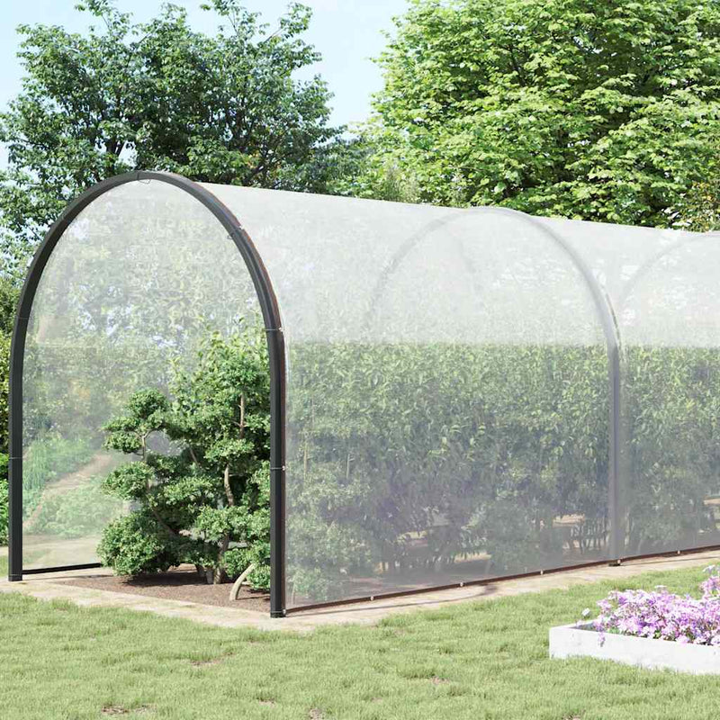 Load image into Gallery viewer, Vidaxl doorzichtig zeildoek met zeilringen 10x10 m polyethyleen
