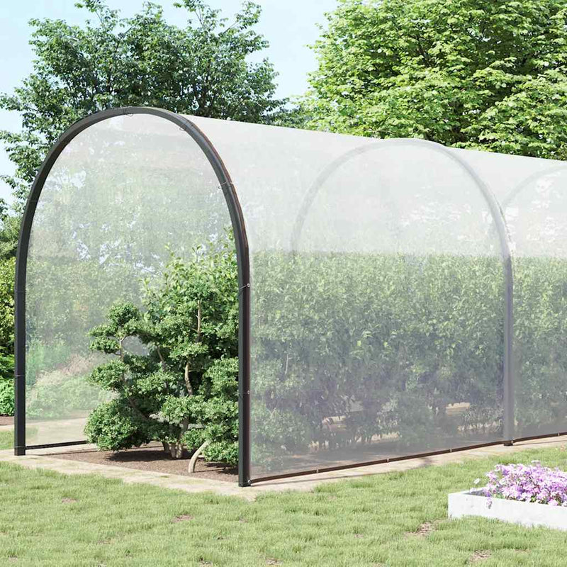 Load image into Gallery viewer, Vidaxl doorzichtig zeildoek met zeilringen 12x12 m polyethyleen
