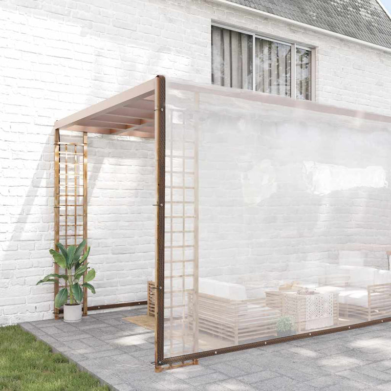 Load image into Gallery viewer, Vidaxl doorzichtig zeildoek met zeilringen 12x12 m polyethyleen
