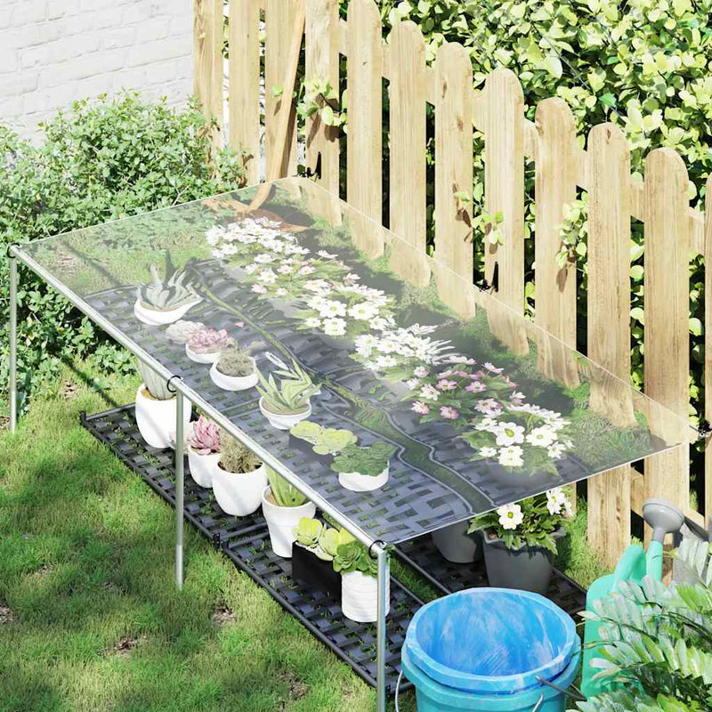 Afbeelding laden in galerijviewer, Vidaxl doorzichtig zeildoek met zeilringen 1x2 m pvc
