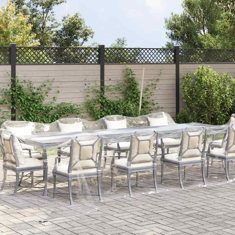 Load image into Gallery viewer, Vidaxl doorzichtig zeildoek met zeilringen 4x10 m pvc
