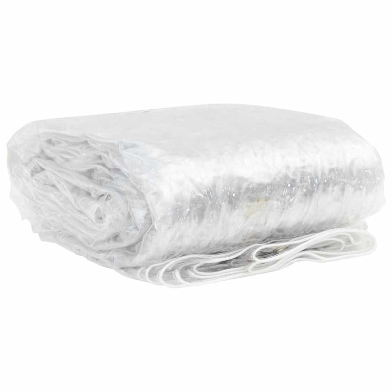 Load image into Gallery viewer, Vidaxl doorzichtig zeildoek met zeilringen 4x12 m pvc
