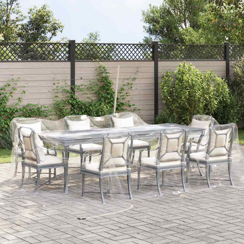 Load image into Gallery viewer, Vidaxl doorzichtig zeildoek met zeilringen 6x6 m pvc
