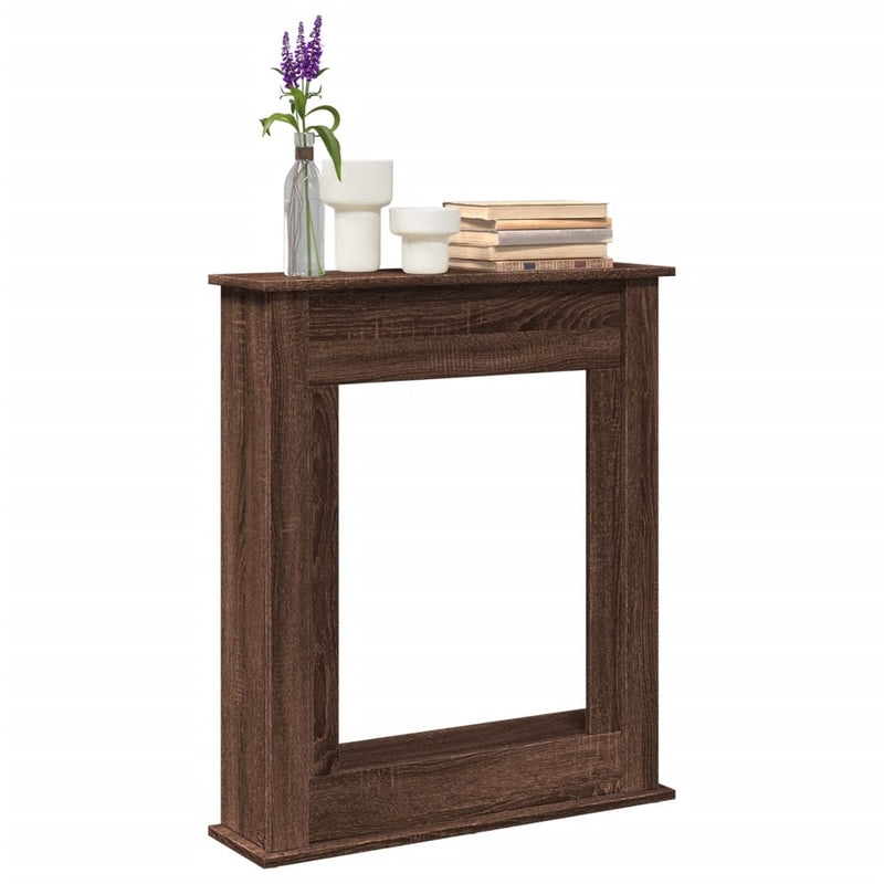 Afbeelding laden in galerijviewer, Vidaxl haardombouw 75x20x87,5 cm bewerkt hout bruin eikenkleurig
