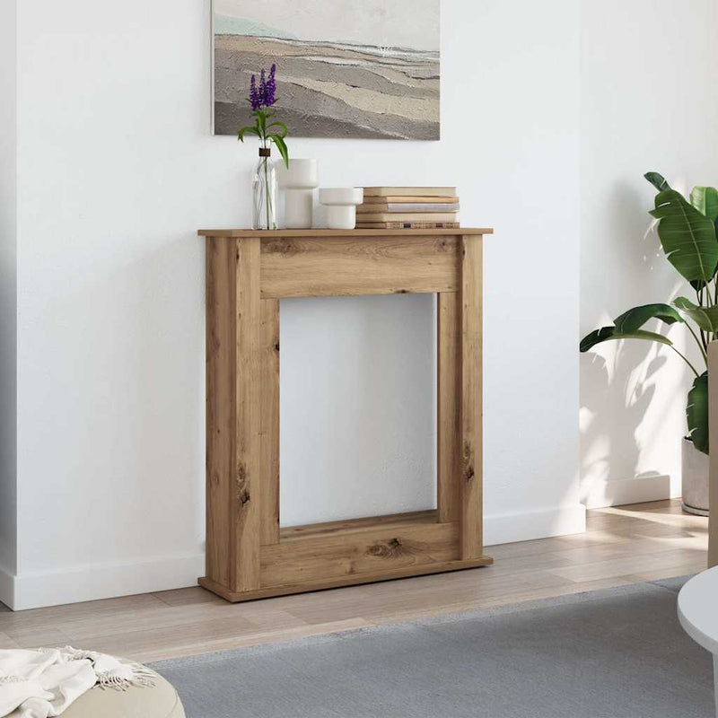 Chargez l'image dans la visionneuse de la galerie, Vidaxl haardombouw 75x20x87,5 cm bewerkt hout artisanaal eikenkleurig
