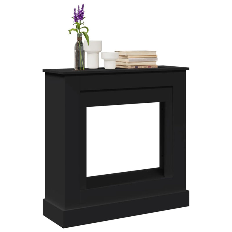 Afbeelding laden in galerijviewer, Vidaxl haardombouw 90x30x90 cm bewerkt hout zwart
