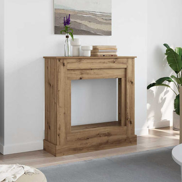 Vidaxl haardombouw 90x30x90 cm bewerkt hout artisanaal eikenkleurig