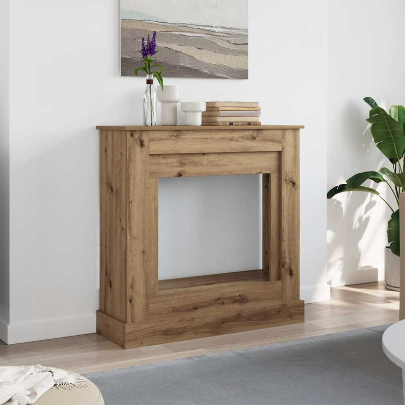 Chargez l'image dans la visionneuse de la galerie, Vidaxl haardombouw 90x30x90 cm bewerkt hout artisanaal eikenkleurig
