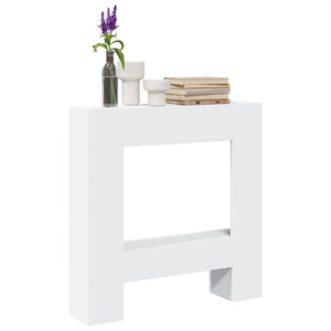 Vidaxl haardombouw 81x18x82 cm bewerkt hout wit