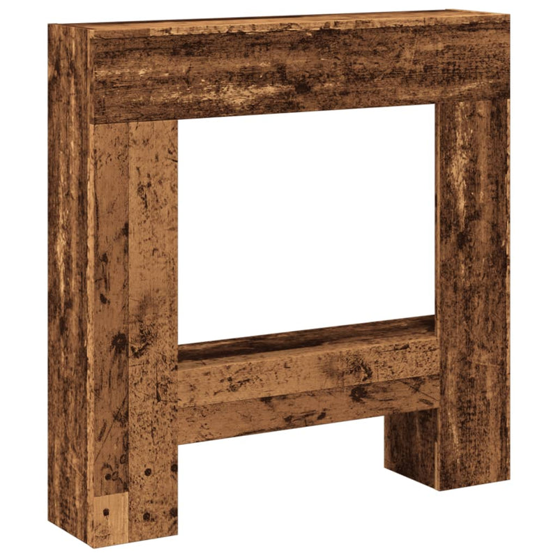 Afbeelding laden in galerijviewer, Vidaxl haardombouw 81x18x82 cm bewerkt hout oud houtkleurig
