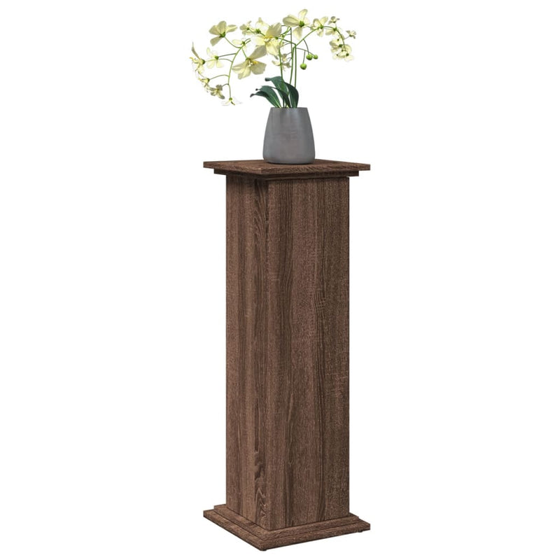 Load image into Gallery viewer, Vidaxl sokkel met opbergruimte 31x30x90 cm bewerkt hout bruin eiken
