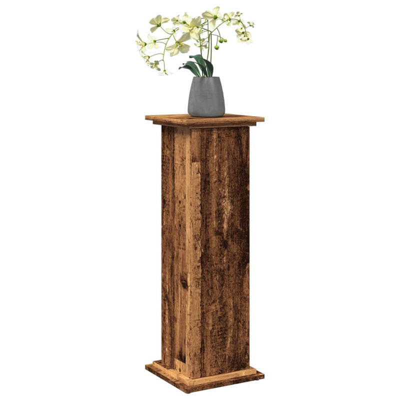 Load image into Gallery viewer, Vidaxl sokkel met opbergruimte 31x30x90 cm bewerkt hout oud houtkleur
