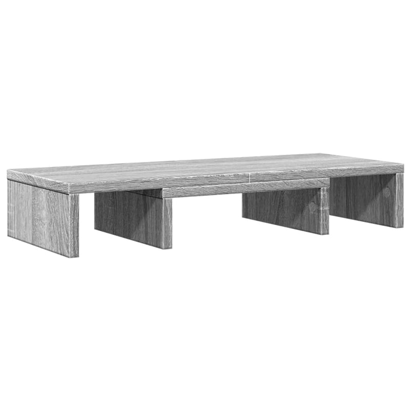 Load image into Gallery viewer, Vidaxl monitorstandaard verstelbaar 60x24x10,5 cm hout grijs sonoma
