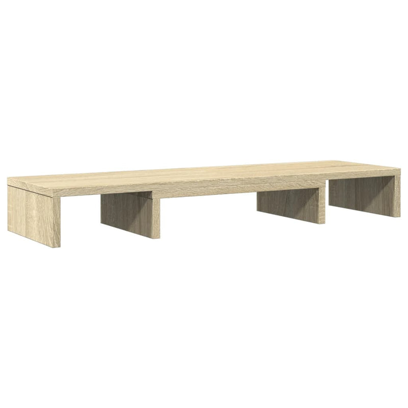 Load image into Gallery viewer, Vidaxl monitorstandaard verstelbaar 80x24x10,5 cm hout sonoma eiken
