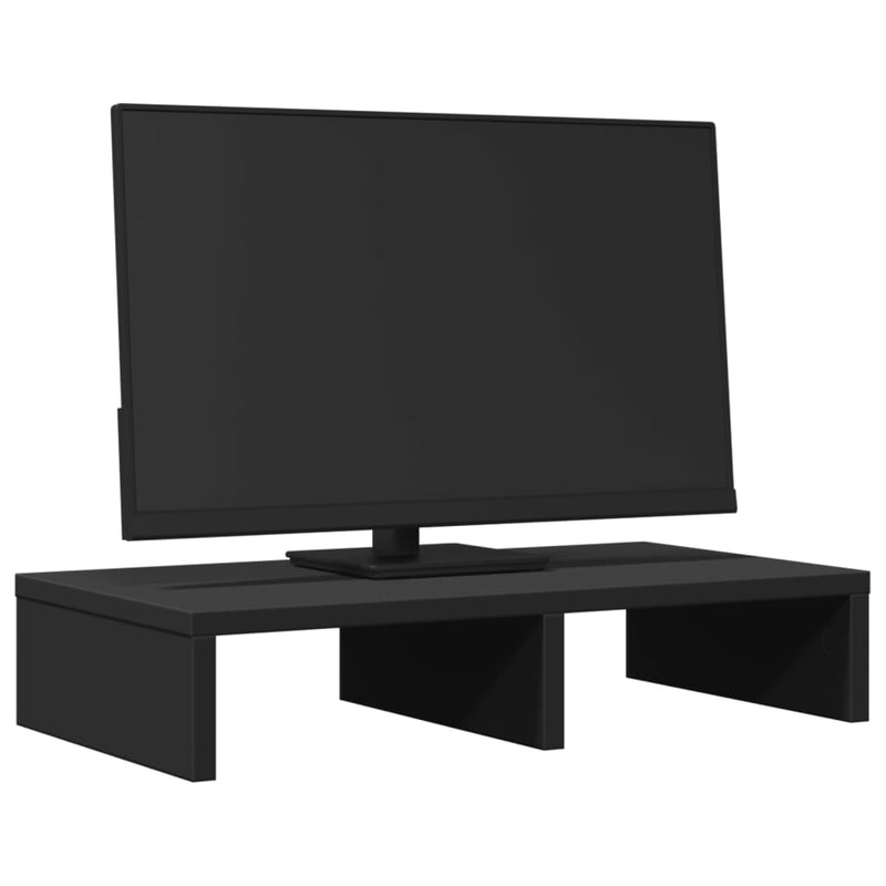 Load image into Gallery viewer, Vidaxl monitorstandaard 50x27x10 cm bewerkt hout zwart
