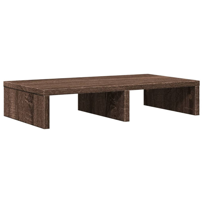 Load image into Gallery viewer, Vidaxl monitorstandaard 50x27x10 cm bewerkt hout bruin eikenkleurig
