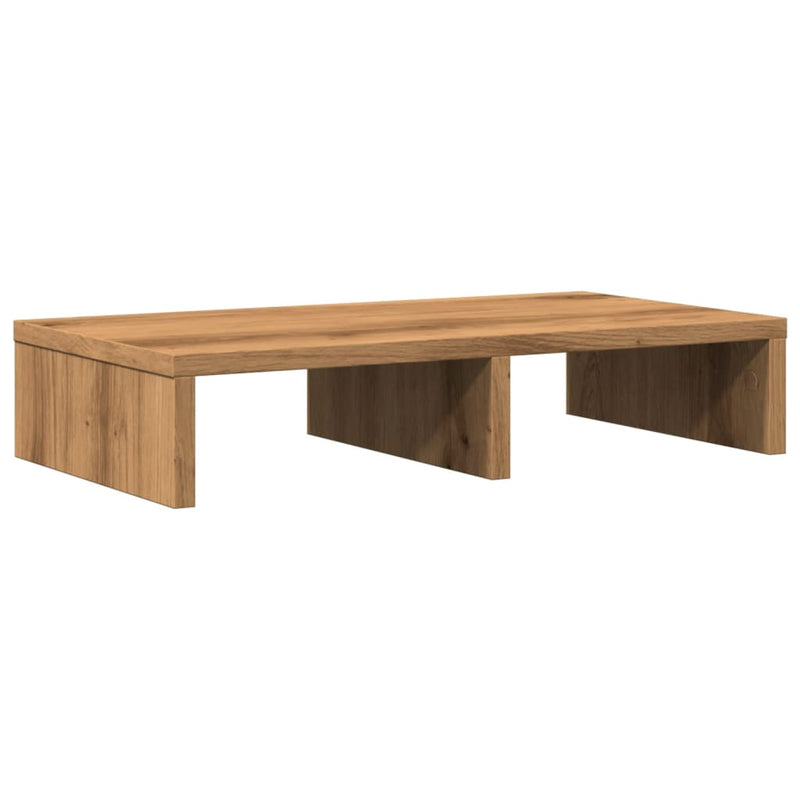 Load image into Gallery viewer, Vidaxl monitorstandaard 50x27x10 cm bewerkt hout artisanaal eikenkleur
