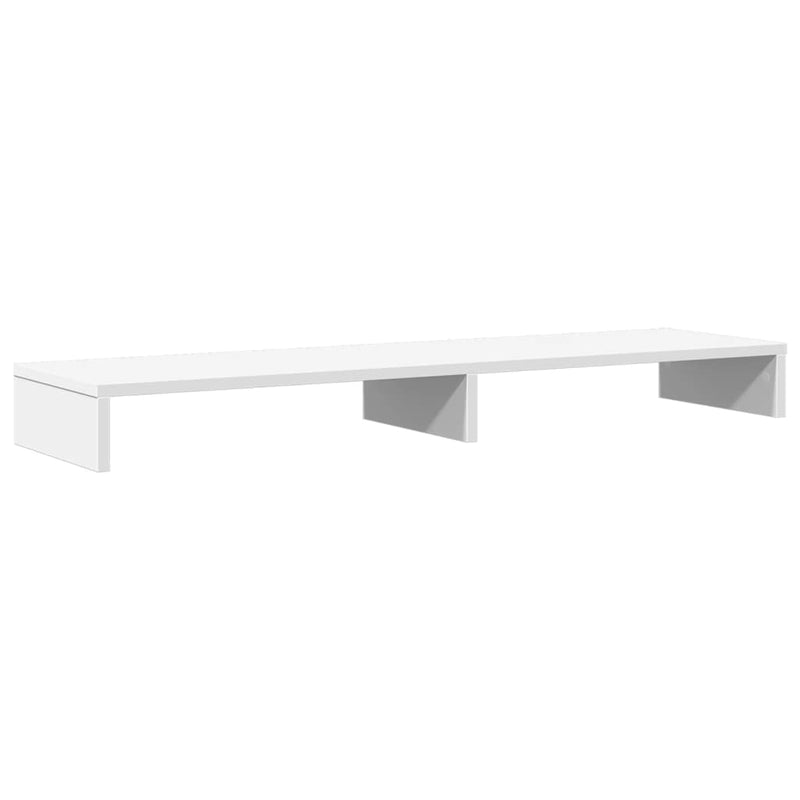 Load image into Gallery viewer, Vidaxl monitorstandaard 100x27x10 cm bewerkt hout wit
