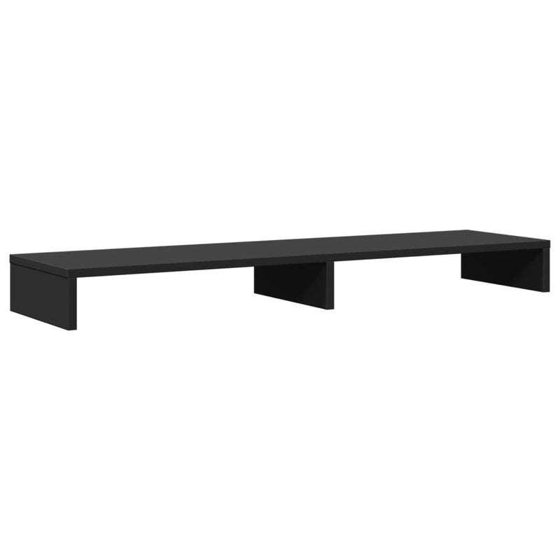 Load image into Gallery viewer, Vidaxl monitorstandaard 100x27x10 cm bewerkt hout zwart
