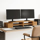 Vidaxl monitorstandaard opbergruimte 100x27x15 cm hout artisanaal eik