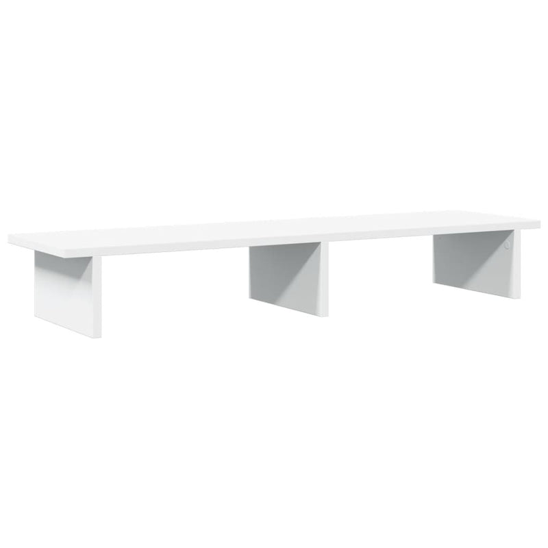 Load image into Gallery viewer, Vidaxl monitorstandaard 100x27x15 cm bewerkt hout wit
