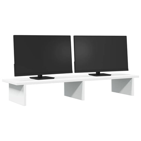 Vidaxl monitorstandaard 100x27x15 cm bewerkt hout wit