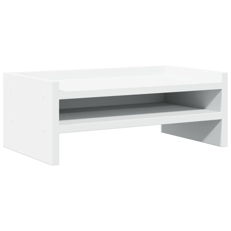 Load image into Gallery viewer, Vidaxl monitorstandaard 42x24x16 cm bewerkt hout wit
