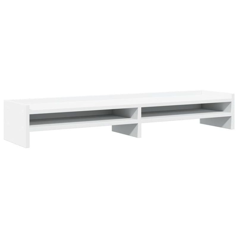 Load image into Gallery viewer, Vidaxl monitorstandaard 100x24x16 cm bewerkt hout wit
