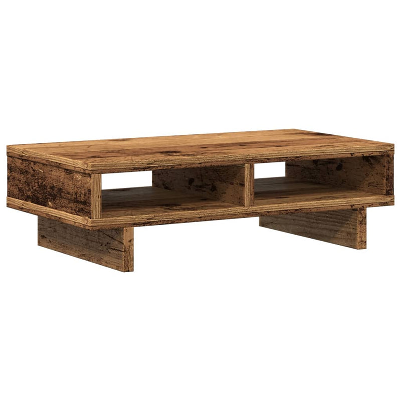 Load image into Gallery viewer, Vidaxl monitorstandaard 50x27x15 cm bewerkt hout oud houtkleurig
