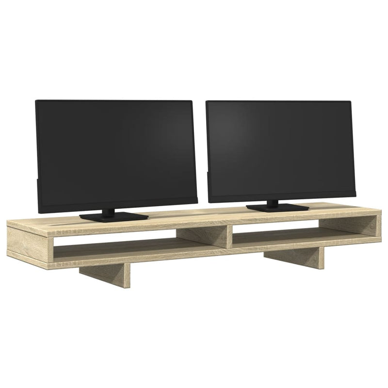 Load image into Gallery viewer, Vidaxl monitorstandaard 100x27x15 cm bewerkt hout sonoma eikenkleurig
