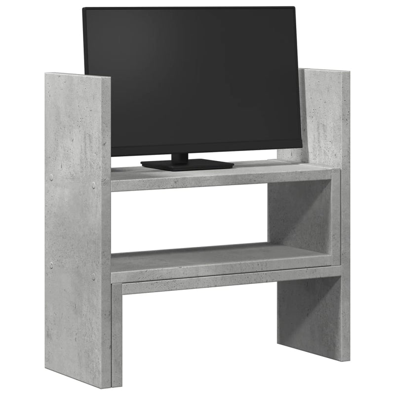Load image into Gallery viewer, Vidaxl bureau organiser 40x17x41 cm bewerkt hout betongrijs
