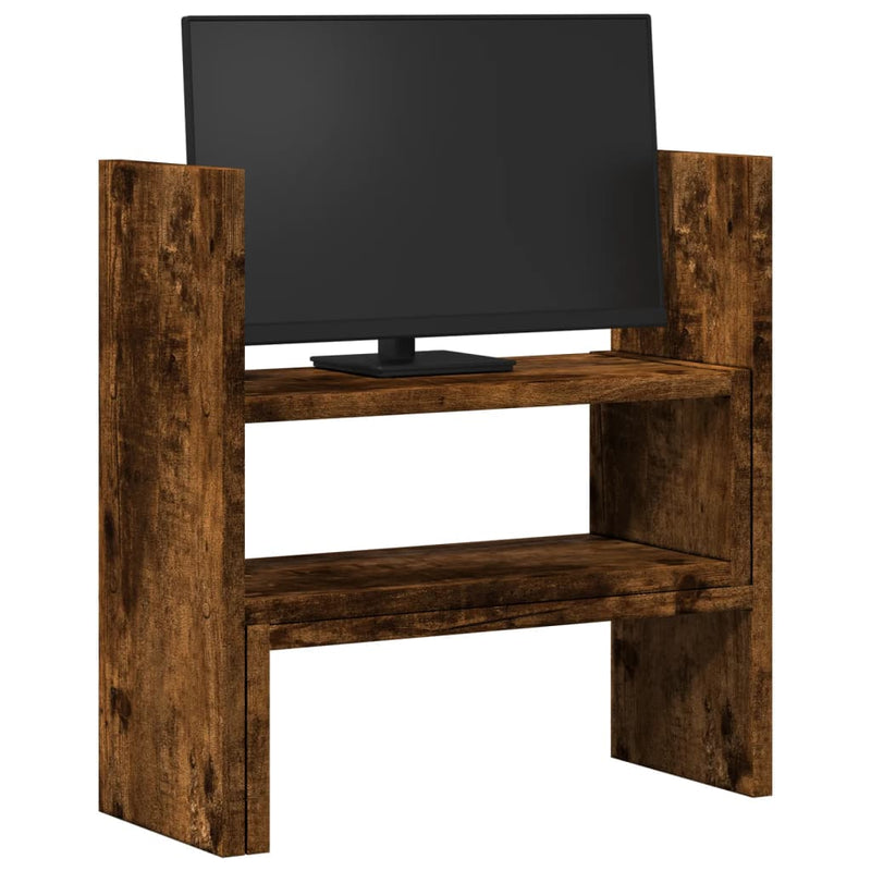 Load image into Gallery viewer, Vidaxl bureau organiser 40x17x41 cm bewerkt hout gerookt eikenkleur
