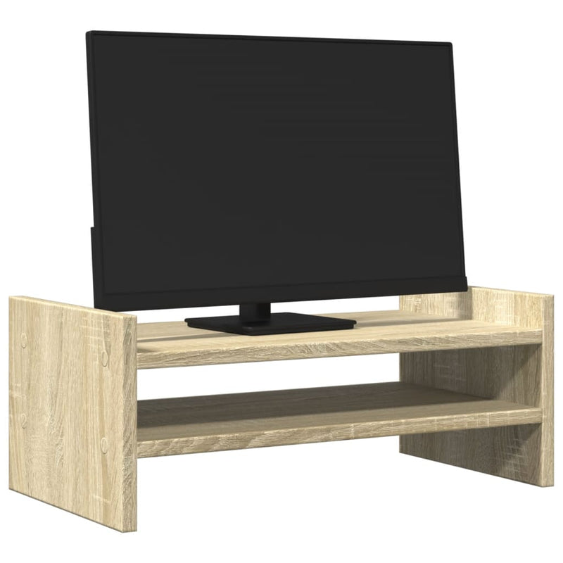 Load image into Gallery viewer, Vidaxl monitorstandaard 50x27x20 cm bewerkt hout sonoma eikenkleurig
