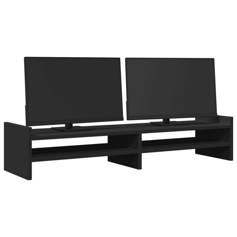 Load image into Gallery viewer, Vidaxl monitorstandaard 100x27x20 cm bewerkt hout zwart
